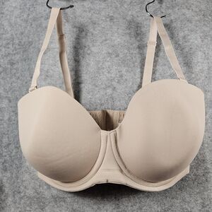 Wacoal Red Carpet Strapless Underwire Nude Convertible Bra 854119 Support Sz 34G
